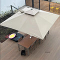 Outdoor Patio Umbrellas Roman Open-air Balcony Villa Garden Large Parasol Commercial Outdoor Stall Sunshade Umbrella with Base - view 2