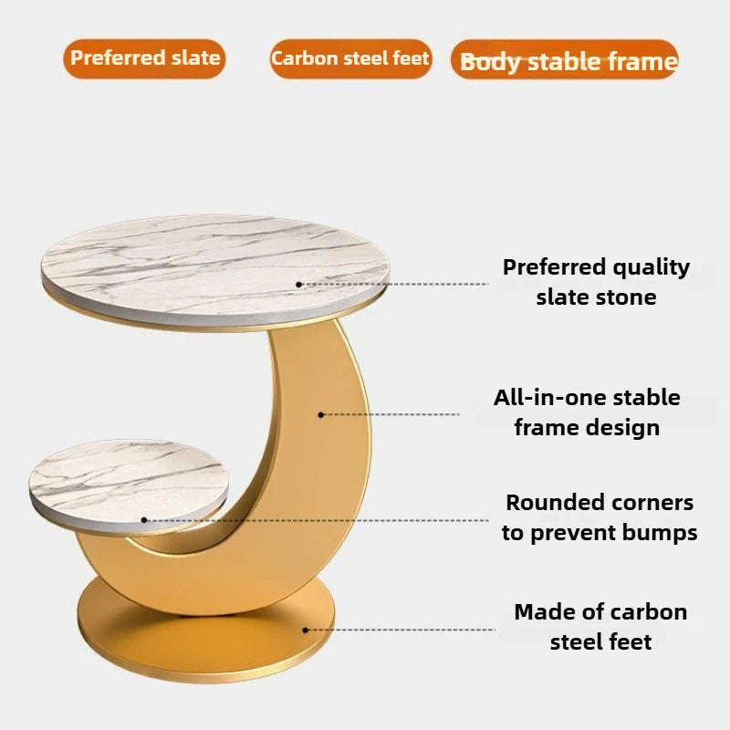 Makeup Modern Coffee Tables Marble Mini Luxury Nordic Side Table Storage Round Center Tables Modular Simple Sofa Table Service