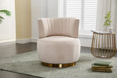 Swivel Barrel Chairs for Living Room Set of 2, 360 Degree Comfy Modern Round Chair Velvet Gold Accent Upholstered Armchair Arm.
