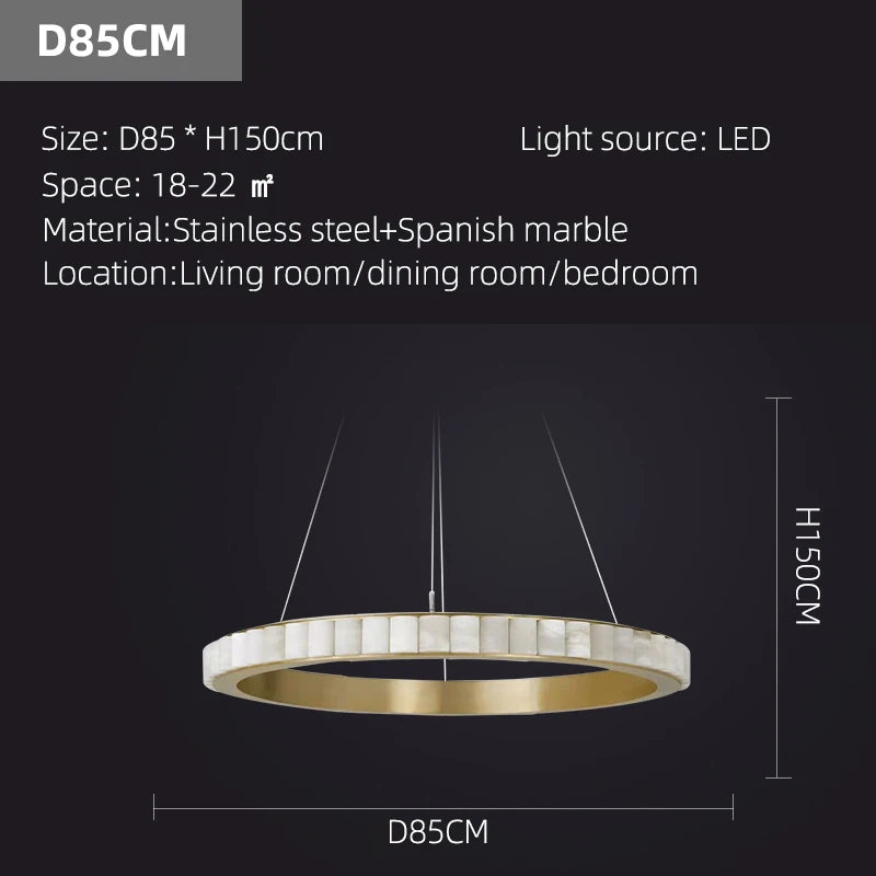 Modern Chandelier Dining Room LED Luxury Hanging Lamp Marble Lighting Lamp for Living Room Chandelier - view 26