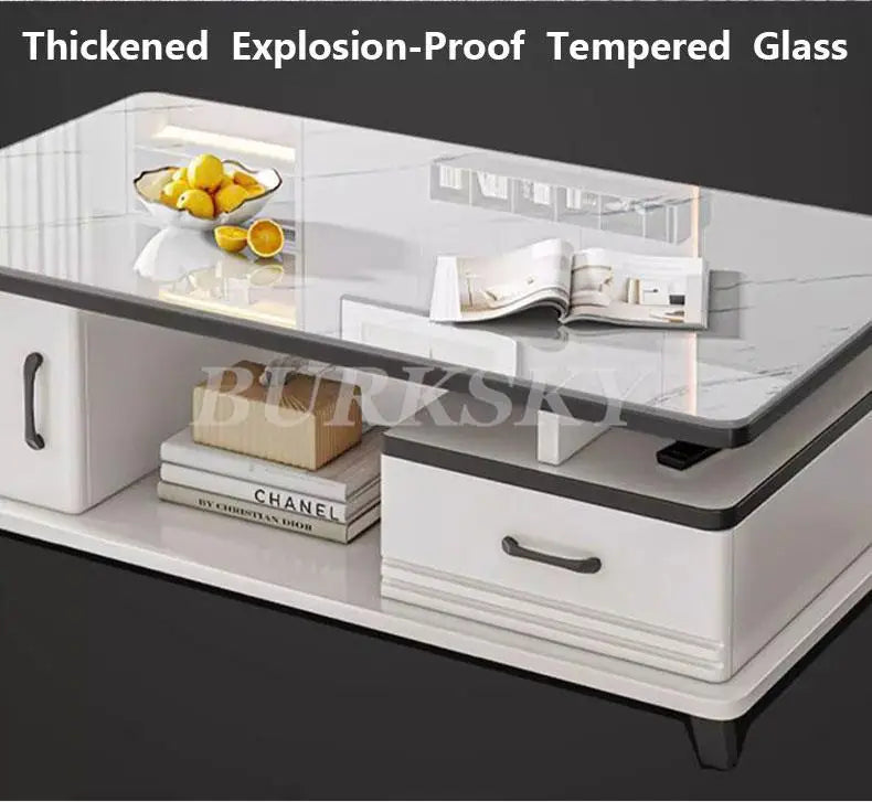 Luxury coffee table TV cabinet combination