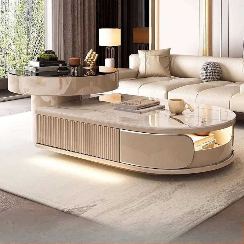 Elegant Nordic Storage Coffee Table