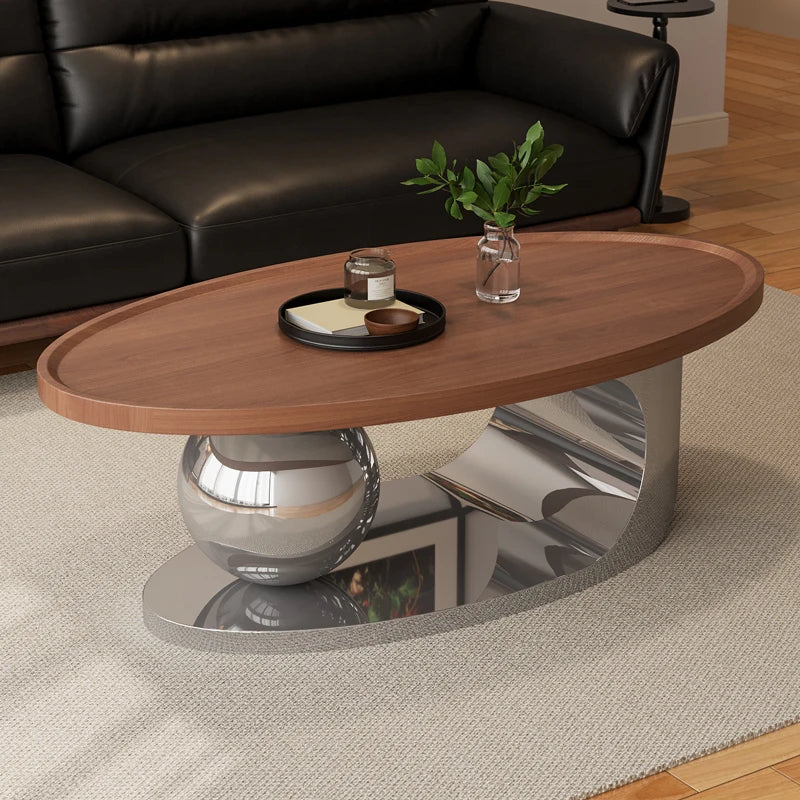 Unique Metal Coffee Table Irregular European Luxury Design