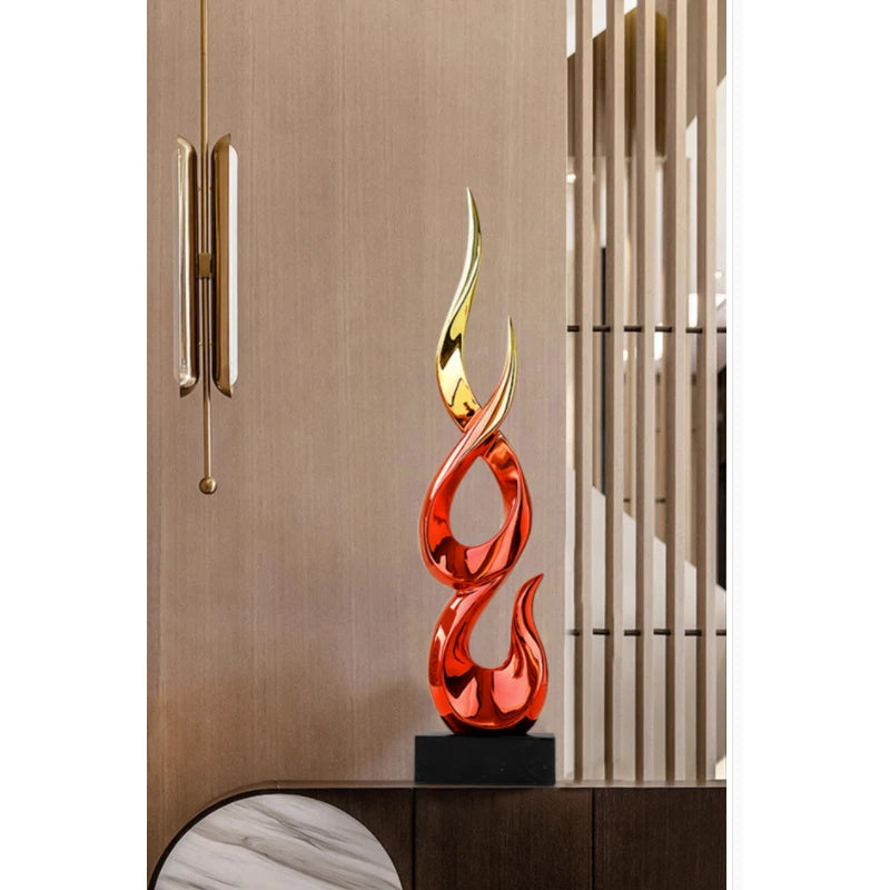 Modern Abstract Sculpture Decoration: Creative Soft Decoration for Hotel Lobby Living Room, Clubhouse, Resin Flooring, and Entr