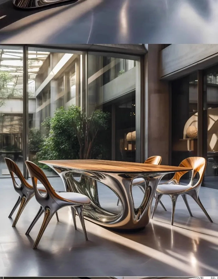 MX Nordic Designer Creative Leisure Chair Living Room Balcony Single Sofa Negotiation Chair Hollow Electroplating Chair