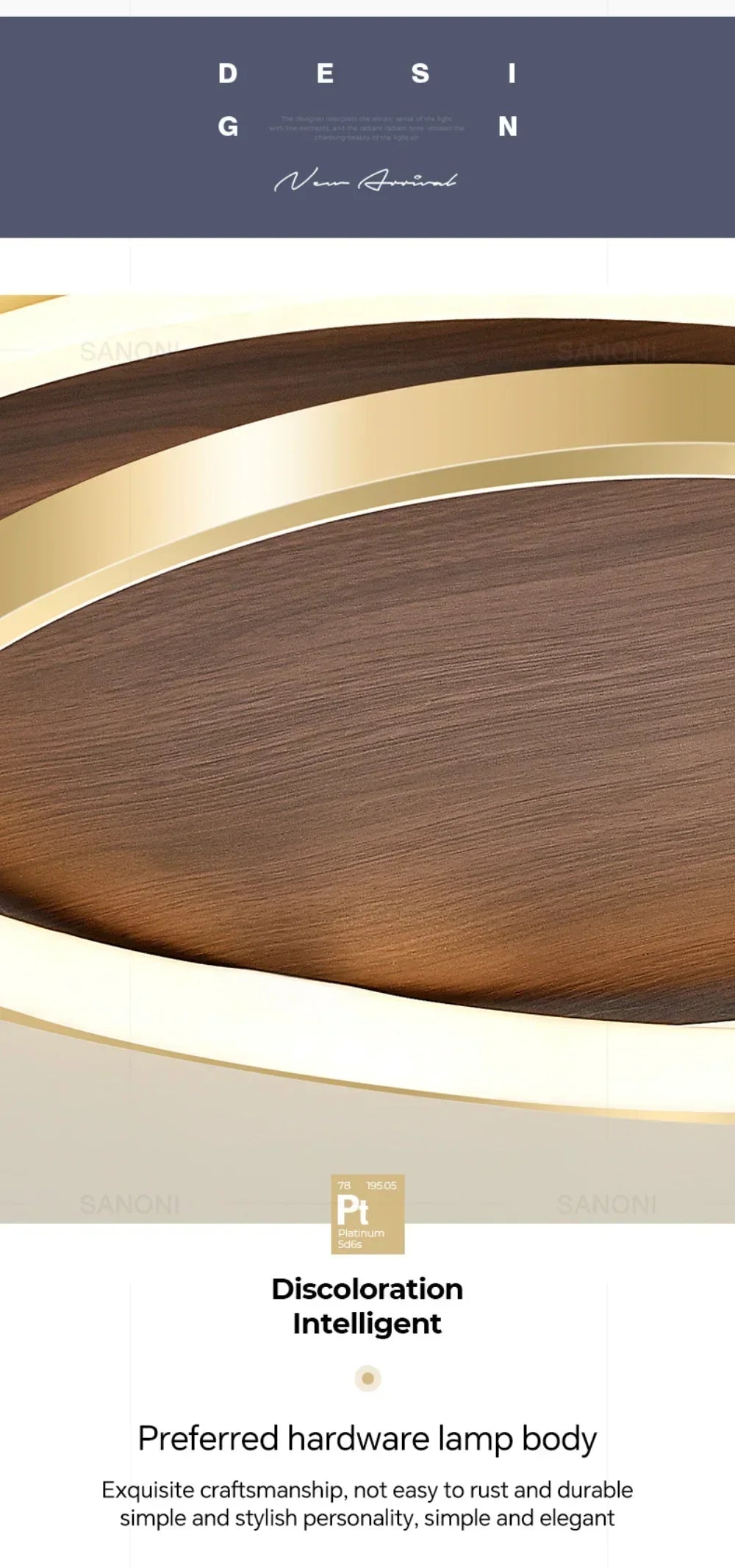 DAMIASMIL LED Modern Ceiling Lamp Creative Round Walnut Wood Color Ceiling Light for Bedroom Study Restaurant Lighting Lustre - view 20