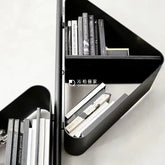 Stainless Steel Light‑Partition Bookshelf showcasing modern design and open storage for books and decor.
