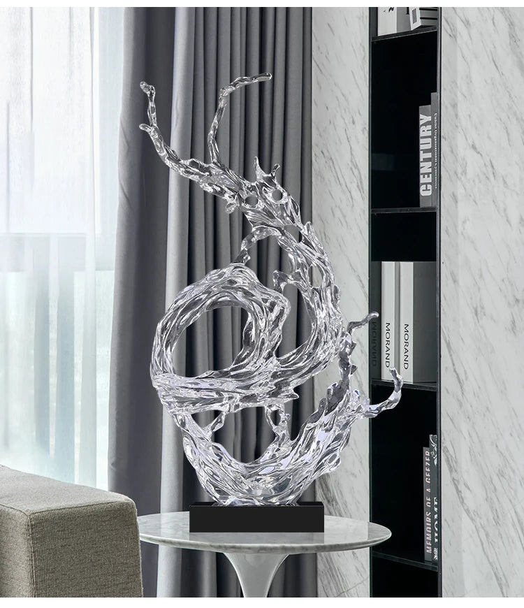 Modern Abstract Sculpture Decoration: Creative Soft Decoration for Hotel Lobby Living Room, Clubhouse, Resin Flooring, and Entr