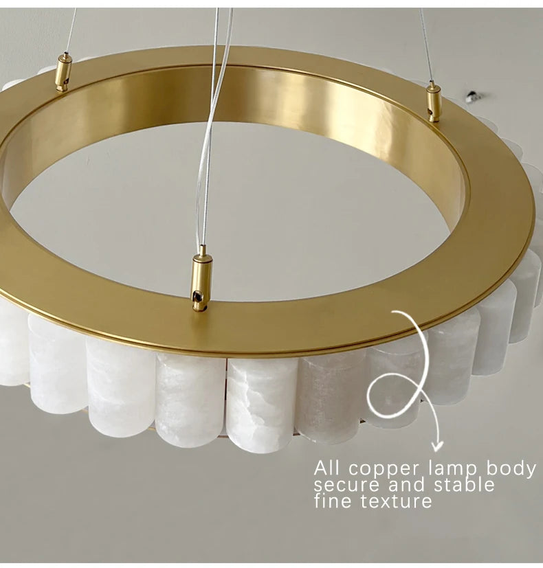 Modern Chandelier Dining Room LED Luxury Hanging Lamp Marble Lighting Lamp for Living Room Chandelier - view 18