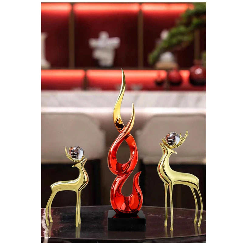 Modern Abstract Sculpture Decoration: Creative Soft Decoration for Hotel Lobby Living Room, Clubhouse, Resin Flooring, and Entr