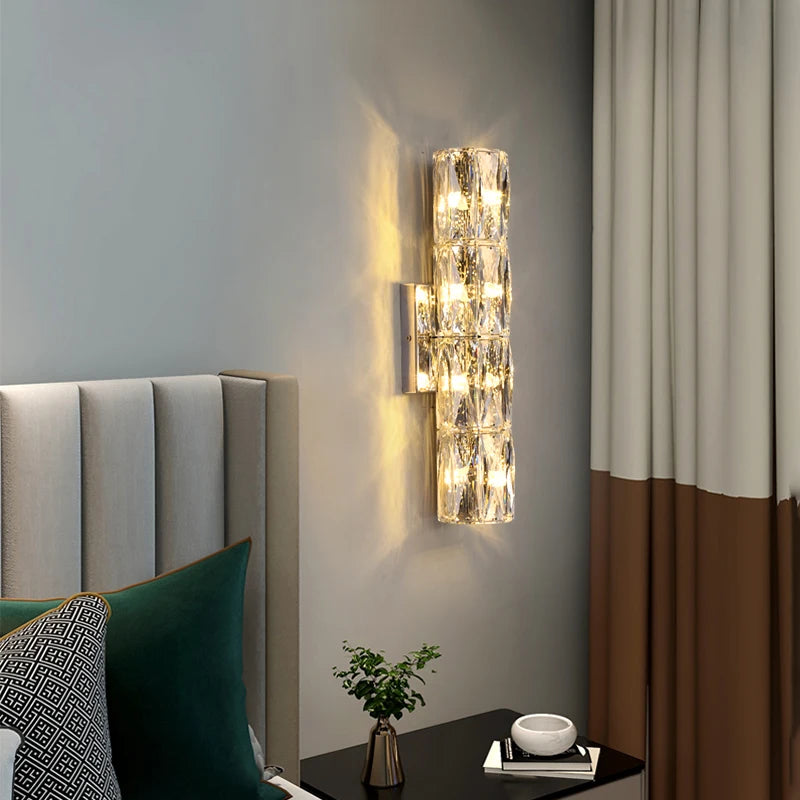 Modern LED Luxury Crystal Wall Lights .