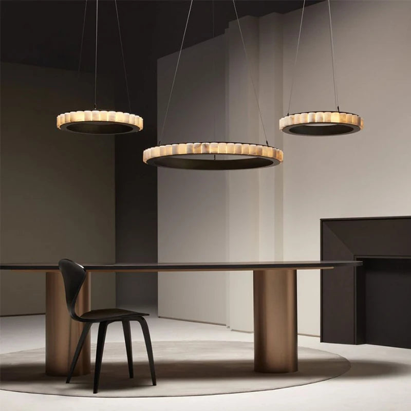 Modern Chandelier Dining Room LED Luxury Hanging Lamp Marble Lighting Lamp for Living Room Chandelier - view 2
