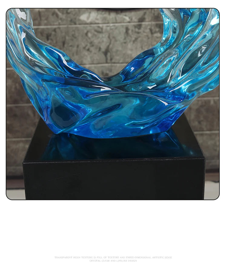 Modern Abstract Sculpture Decoration: Creative Soft Decoration for Hotel Lobby Living Room, Clubhouse, Resin Flooring, and Entr