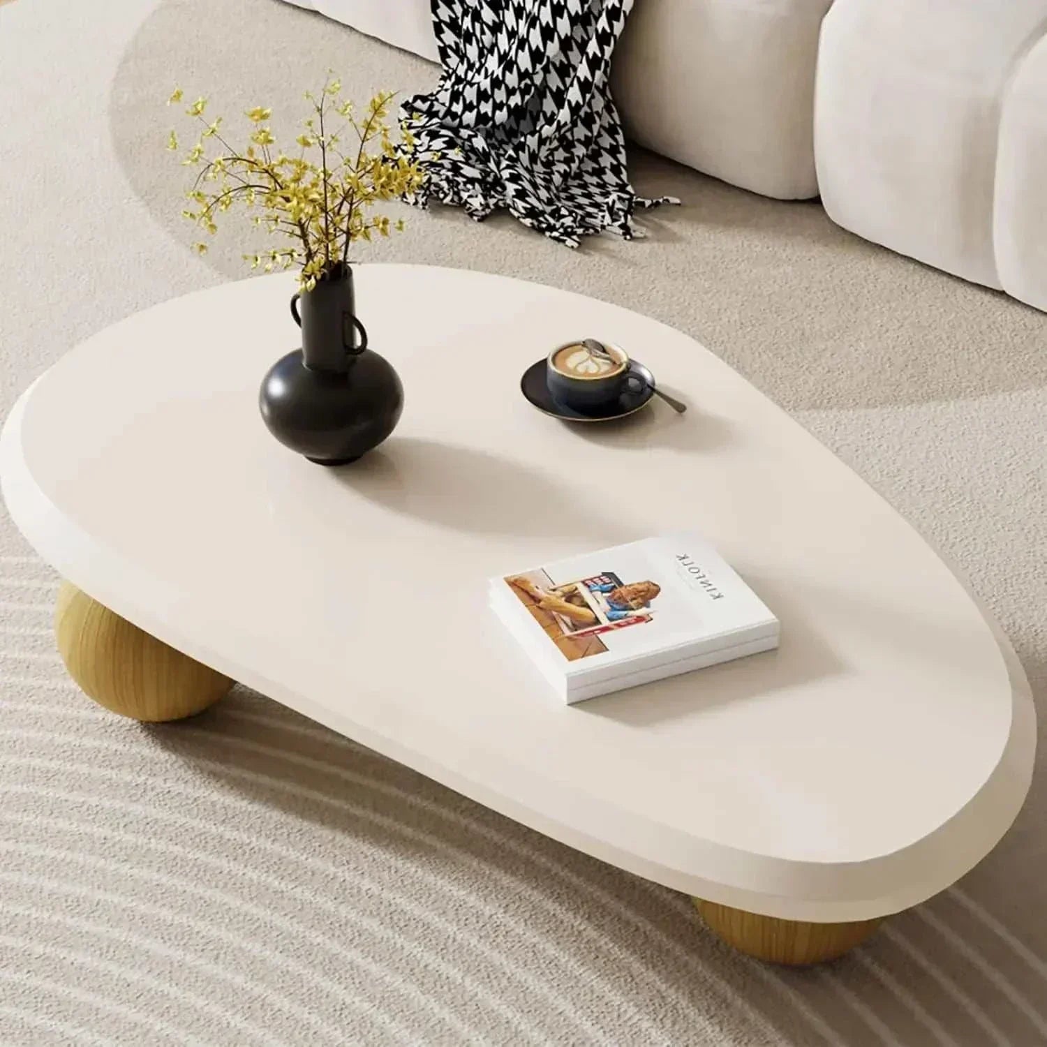 Contemporary Oval Living Room Table