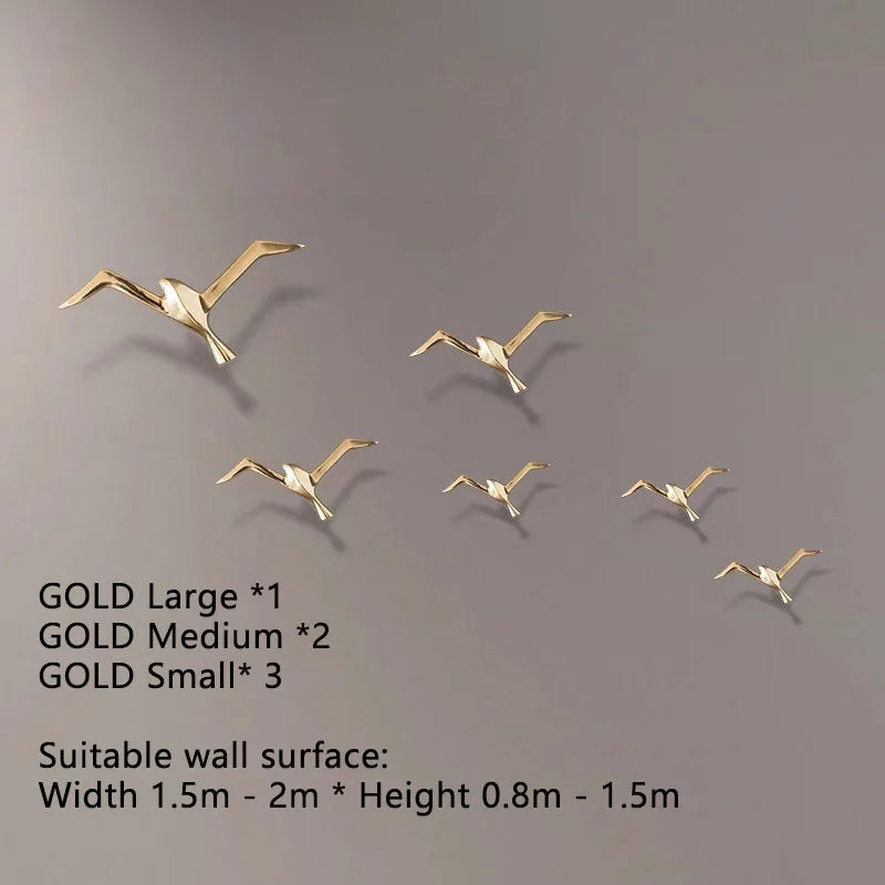 Luxury Pure Copper Seagull Statue Wall Hanging Metal Bird Sculpture Ornament Retro Office Cafe Wall Decoration Home Decor Gift