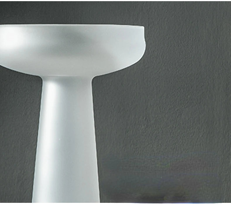 Nordic Frosted Glass Vase | Light Luxury Tabletop & Hydroponic Accent