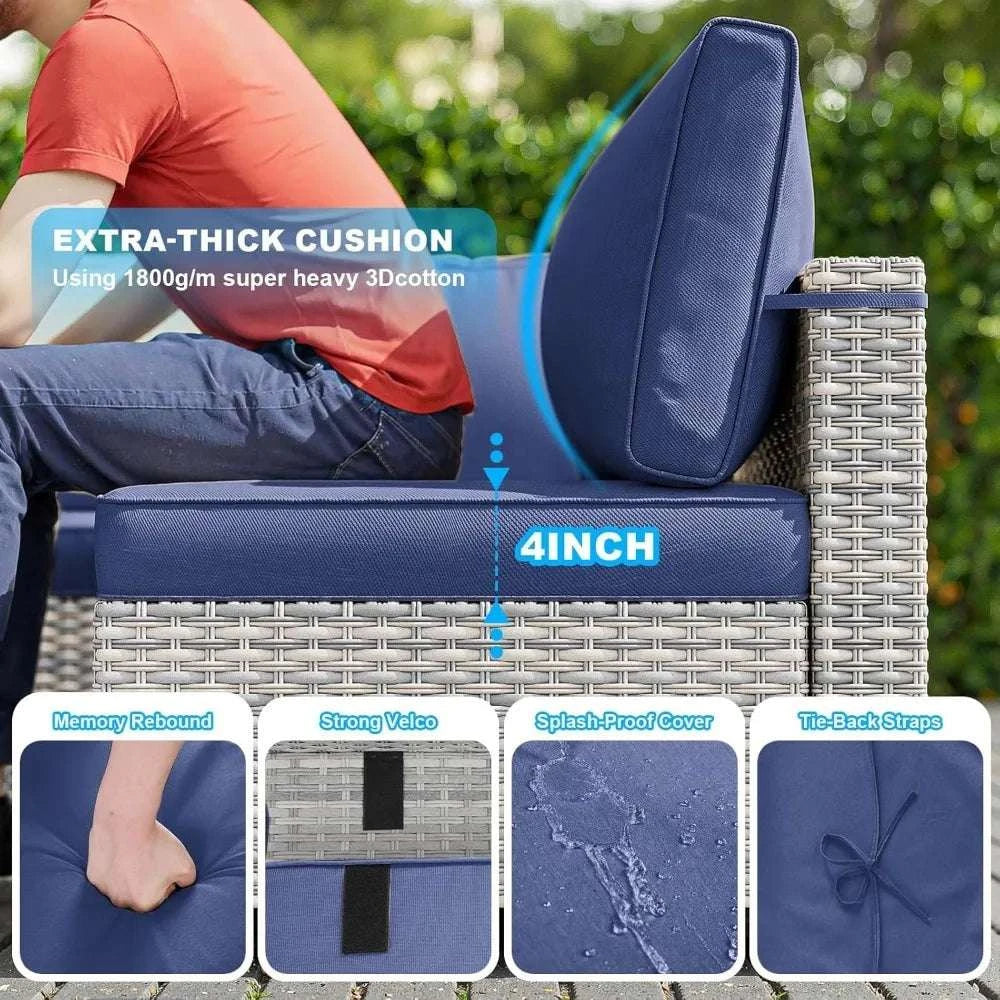 Chair cushion with thick padding and features highlighted