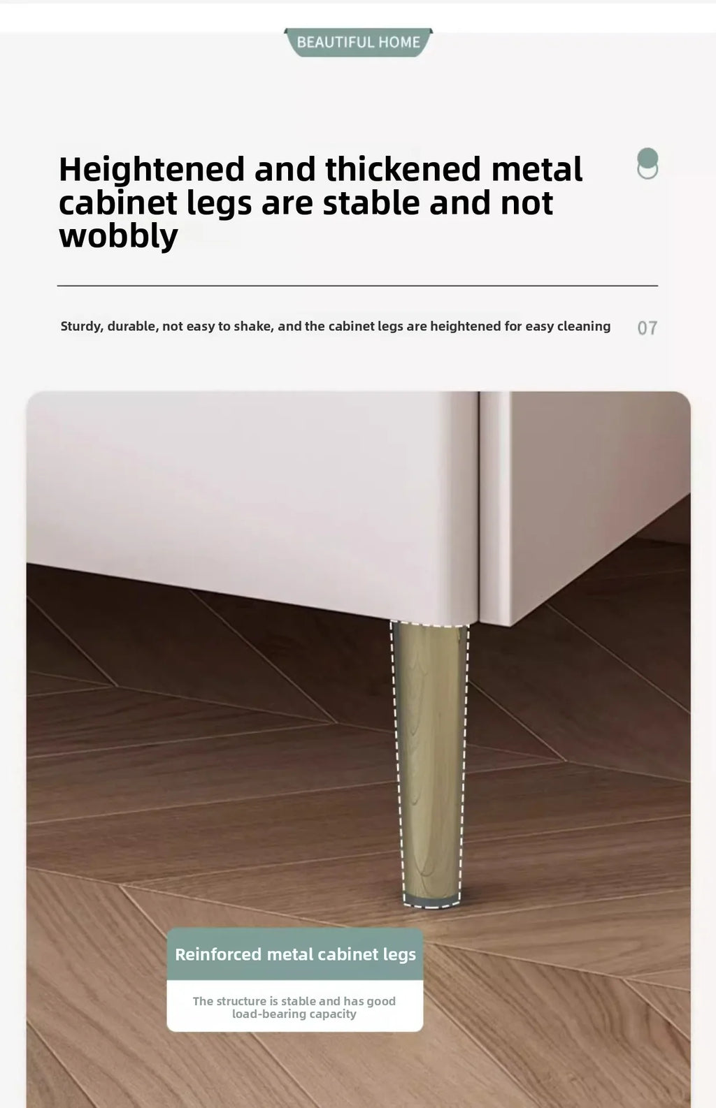 Bedside table Three pumps Multifunctional small locker Shelf Bedroom bedside table - view 18
