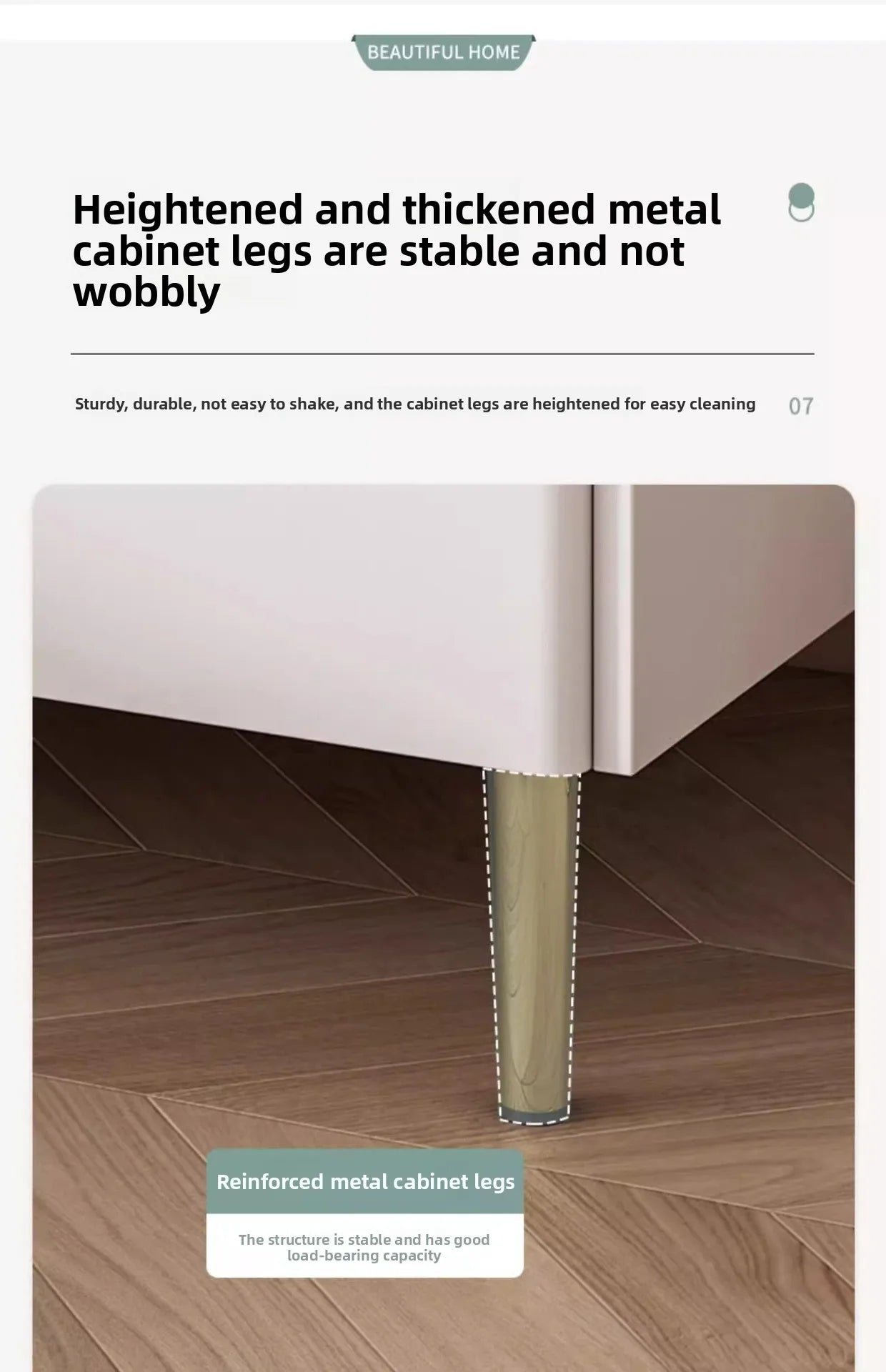 Bedside table Three pumps Multifunctional small locker Shelf Bedroom bedside table - view 18