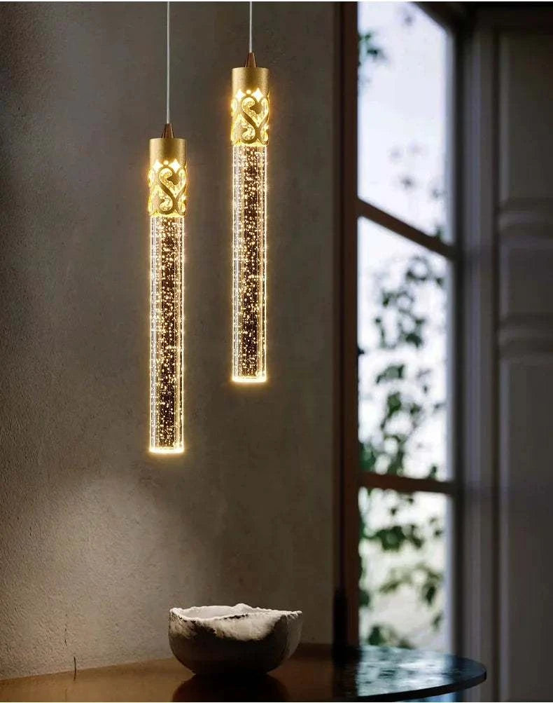 Luxury Crystal Ring Chandelier, Modern Minimalist Pendant Light.