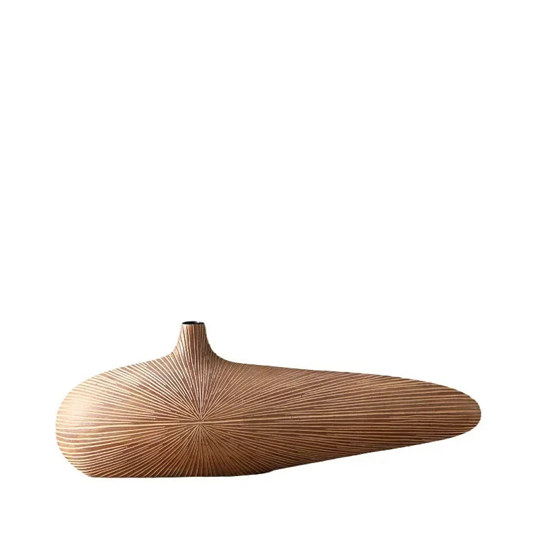 Light Luxury Resin Tabletop Vase | Sculptural Home Décor Accent