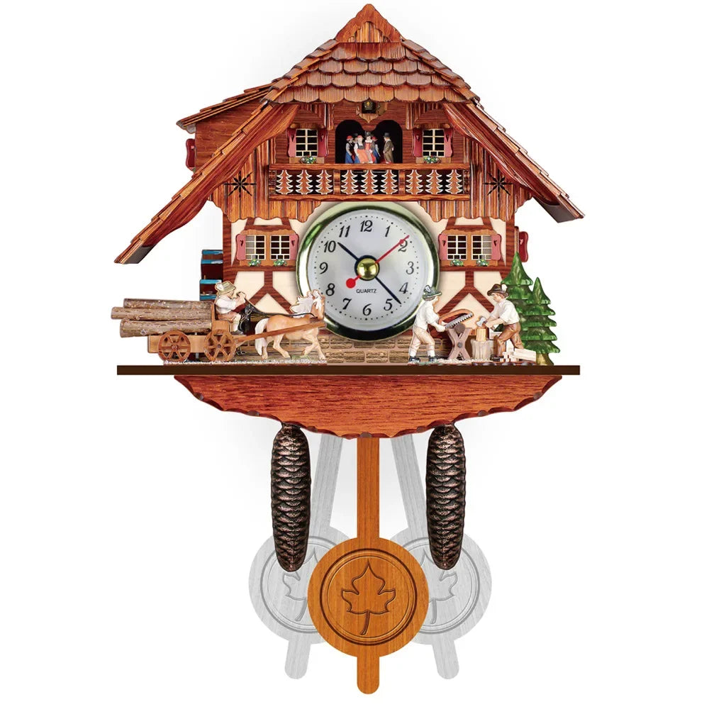 New Pendulum Cuckoo Kids Wall Clock