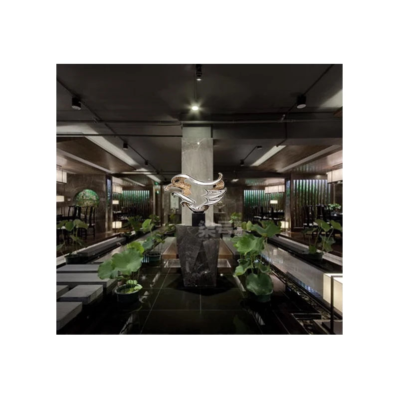 Modern Abstract Sculpture Decoration: Creative Soft Decoration for Hotel Lobby Living Room, Clubhouse, Resin Flooring, and Entr