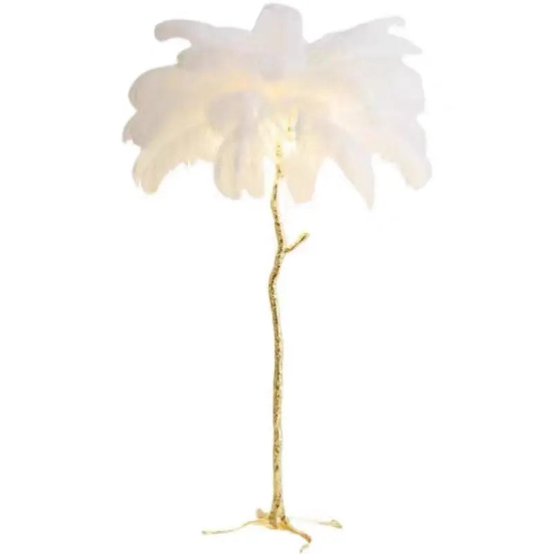 Nordic Ostrich Feather Led Floor Lamp