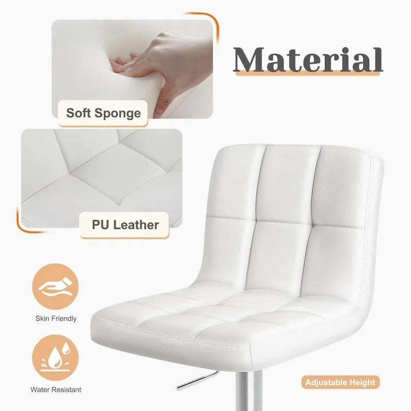 Adjustable Swivel Counter Height Bar Stools