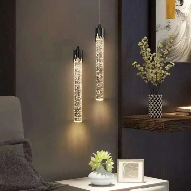 Luxury Crystal Ring Chandelier, Modern Minimalist Pendant Light.