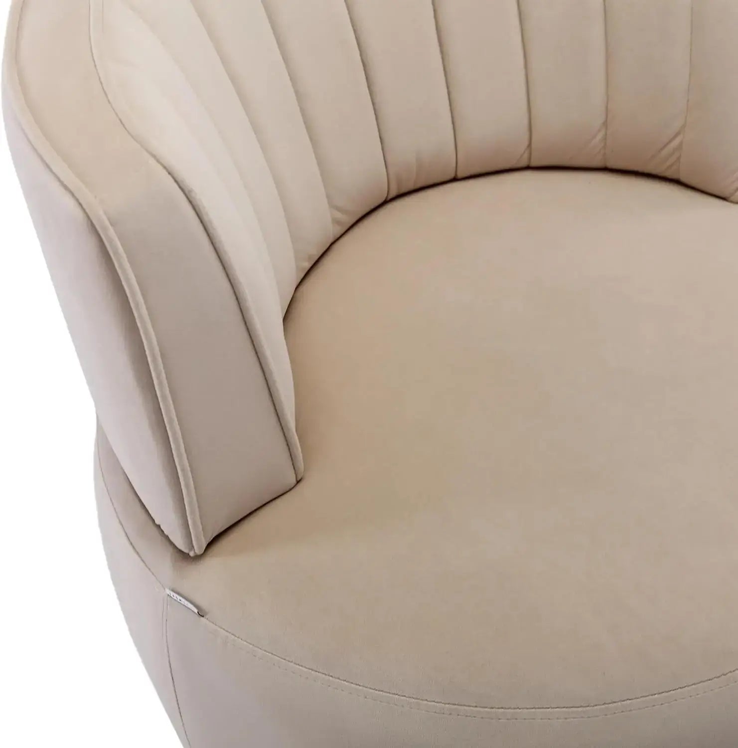 Swivel Barrel Chairs for Living Room Set of 2, 360 Degree Comfy Modern Round Chair Velvet Gold Accent Upholstered Armchair Arm