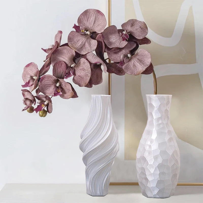 3D Printed Flower Vases Modern Plastic Decorative