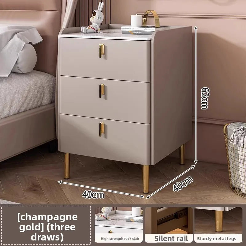 Bedside table Three pumps Multifunctional small locker Shelf Bedroom bedside table - view 23