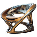 MX Nordic Designer Creative Leisure Chair Living Room Balcony Single Sofa Negotiation Chair Hollow Electroplating Chair