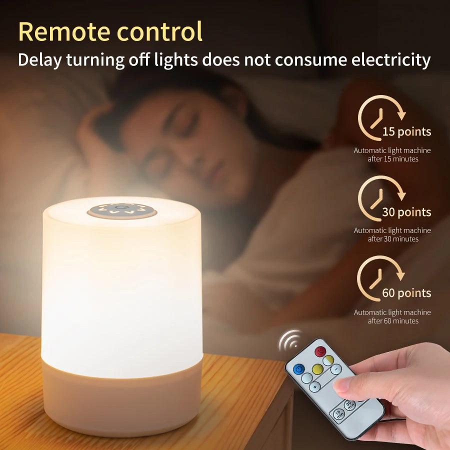 Bedside Led Night Lights Dimmable Charging