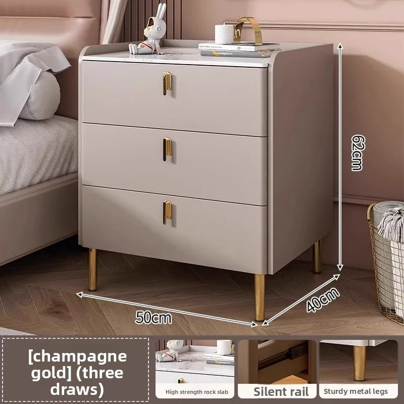 Bedside table Three pumps Multifunctional small locker Shelf Bedroom bedside table - view 32