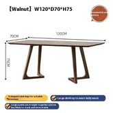 Wooden table with dimensions and assembly information on a white background