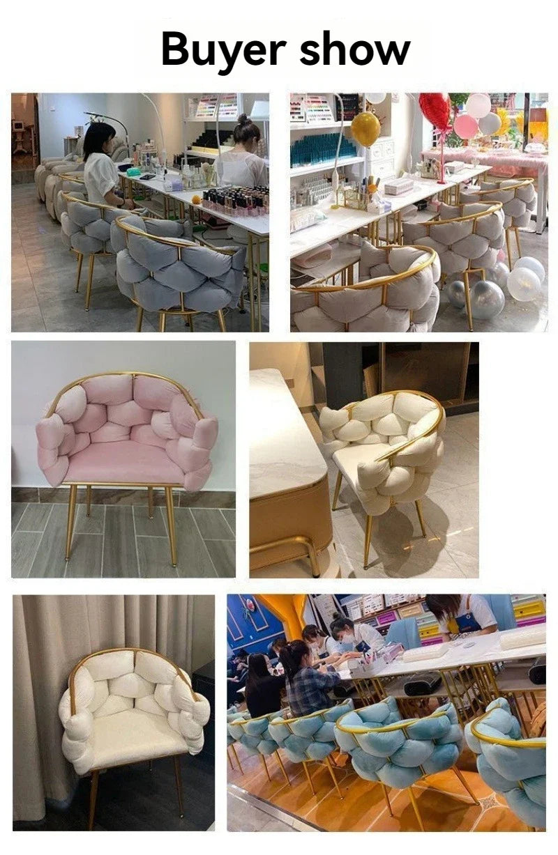 Bubble style seats, commercial waiting seats, makeup chairs, household bedroom chairs, women's dressing stools, home decor - view 15