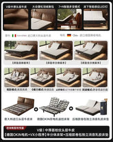 Luxury Adult Multi Functional Bed Metal Adjustable Smart Bases Bedroom Double Bed King Size Bedframe Camas De Casal Furniture features