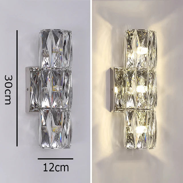 Modern LED Luxury Crystal Wall Lights .