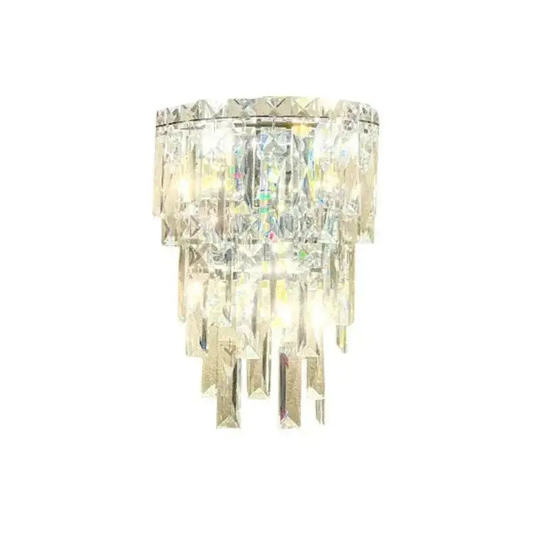 Elegant crystal wall lamp with a stylish design, made from high-quality materials, perfect for enhancing any space.