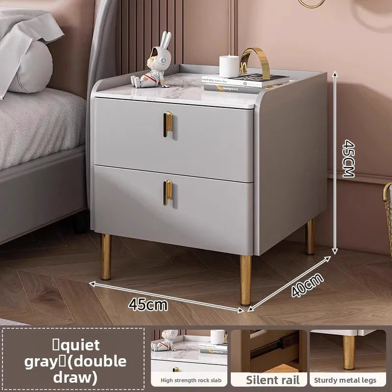 Bedside table Three pumps Multifunctional small locker Shelf Bedroom bedside table - view 38