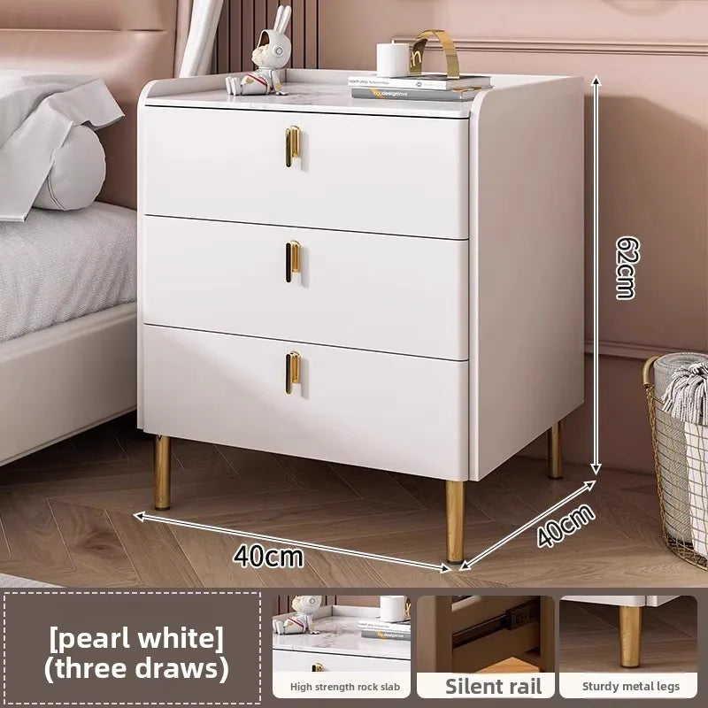 Bedside table Three pumps Multifunctional small locker Shelf Bedroom bedside table - view 30