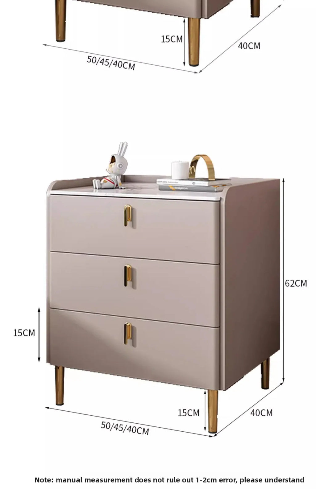 Bedside table Three pumps Multifunctional small locker Shelf Bedroom bedside table - view 21