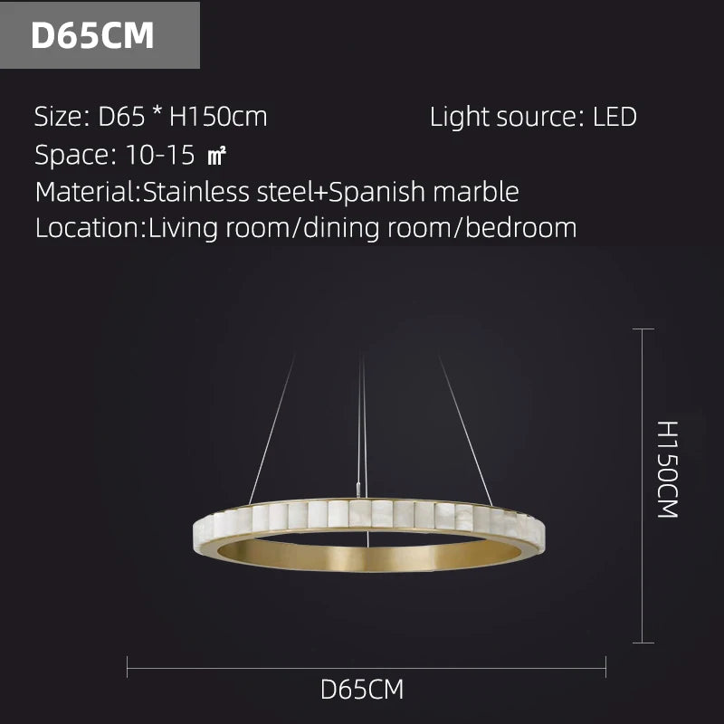 Modern Chandelier Dining Room LED Luxury Hanging Lamp Marble Lighting Lamp for Living Room Chandelier - view 24