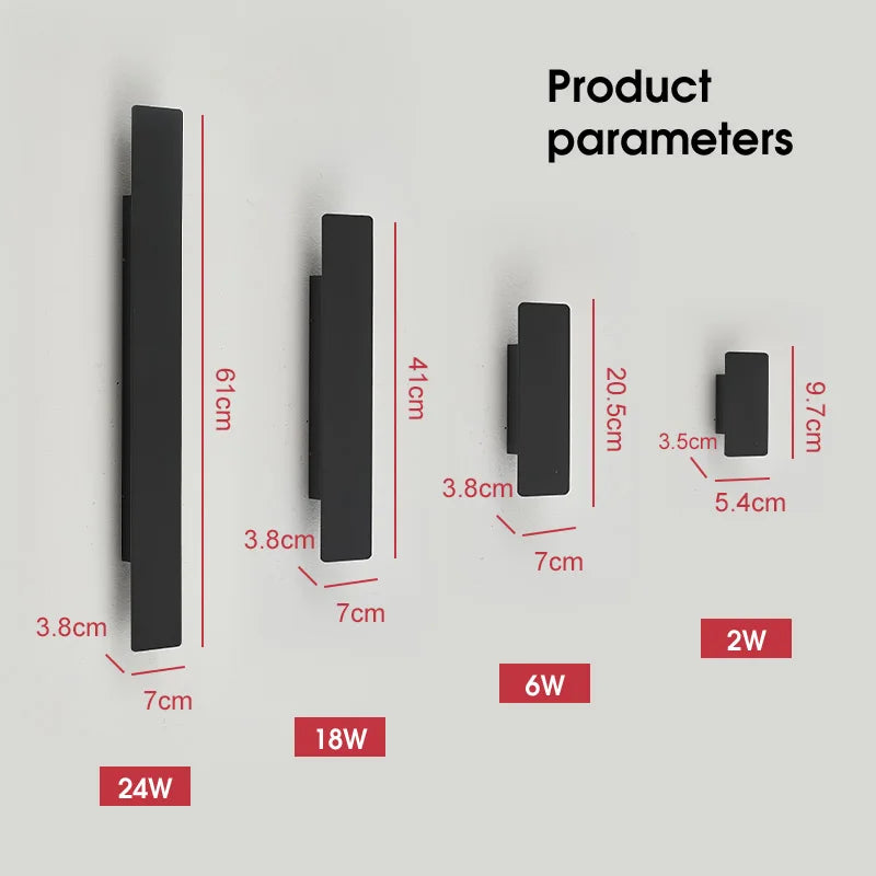 Outdoor Waterproof Wall Lamps Strip