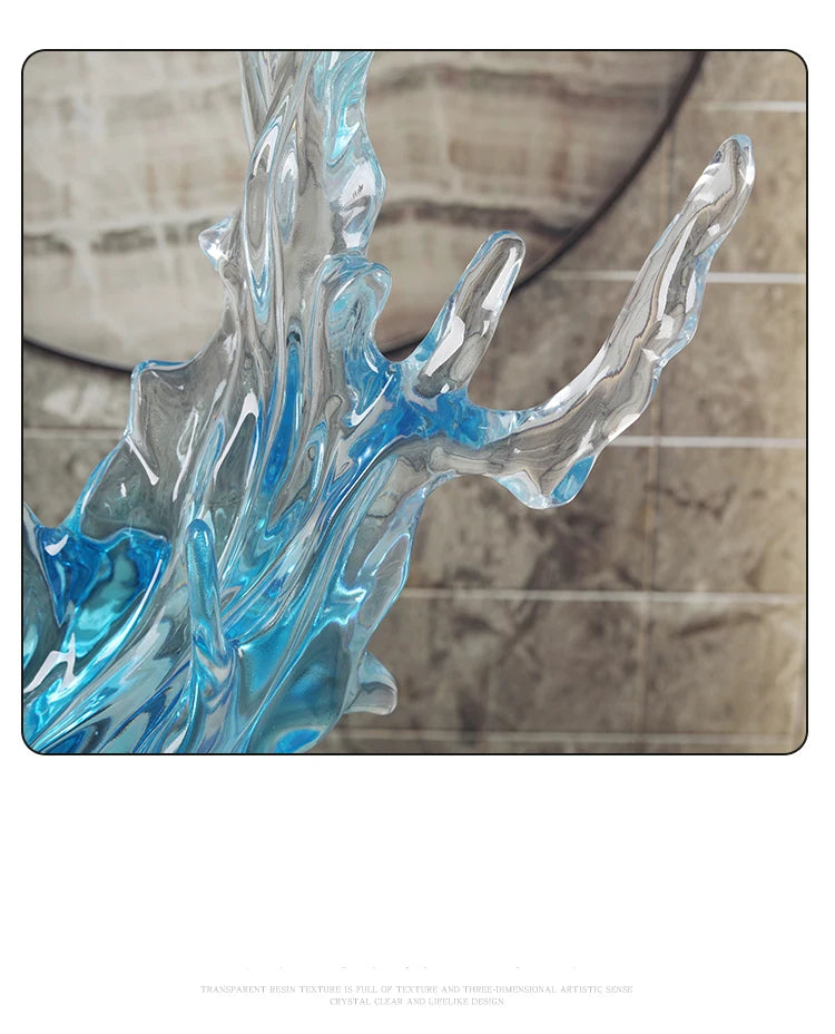 Modern Abstract Sculpture Decoration: Creative Soft Decoration for Hotel Lobby Living Room, Clubhouse, Resin Flooring, and Entr