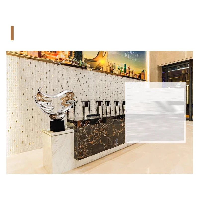 Modern Abstract Sculpture Decoration: Creative Soft Decoration for Hotel Lobby Living Room, Clubhouse, Resin Flooring, and Entr