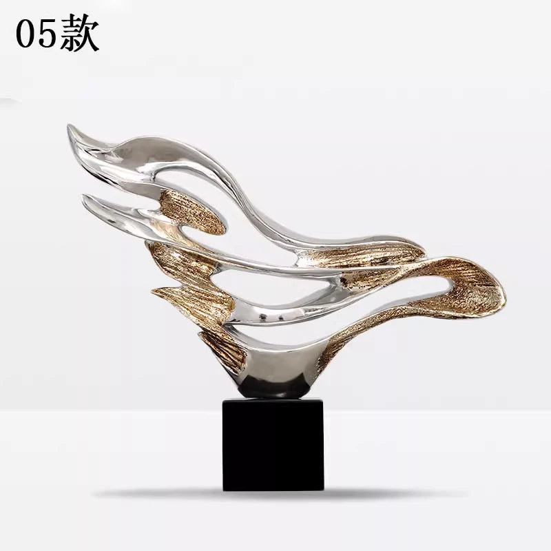 Modern Abstract Sculpture Decoration: Creative Soft Decoration for Hotel Lobby Living Room, Clubhouse, Resin Flooring, and Entr