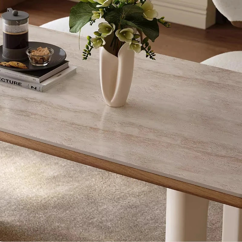 6 Person White Dining Table Luxury Design Modern Nordic Living Room Dining Table Restaurant Wooden Tavoli Da Pranzo Furniture